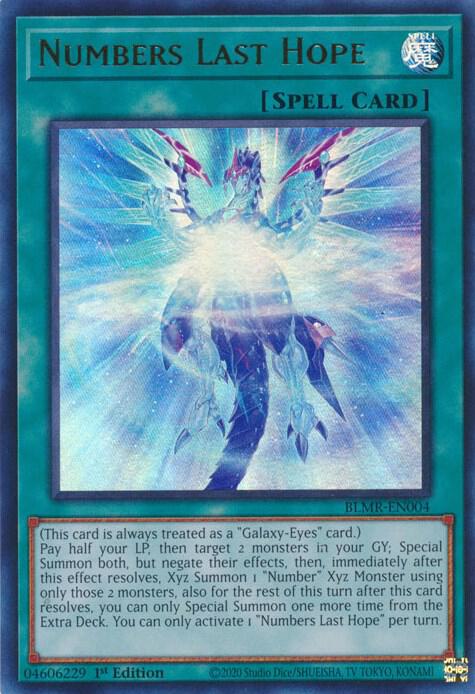 Numbers Last Hope BLMR-EN004 card from Battles of Legend: Monstrous Revenge