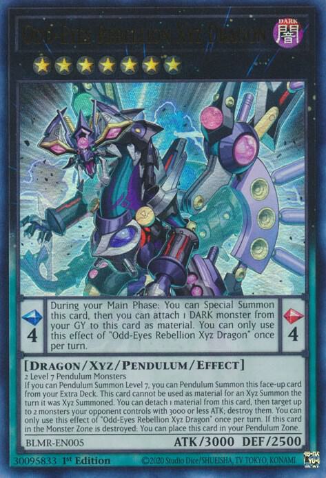 Odd-Eyes Rebellion Xyz Dragon BLMR-EN005 card from Battles of Legend: Monstrous Revenge