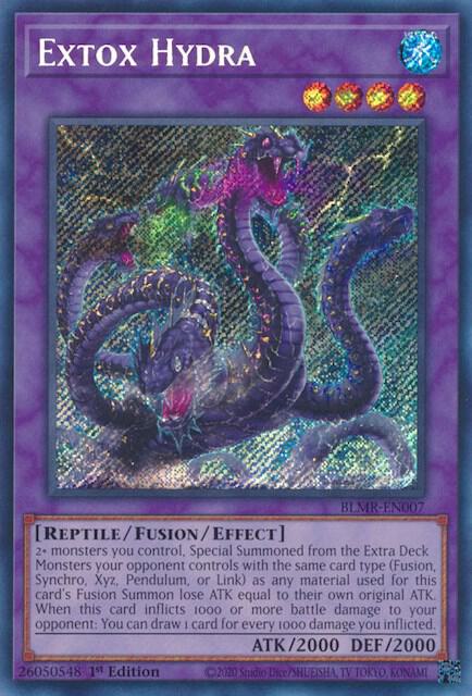 Extox Hydra BLMR-EN007 card from Battles of Legend: Monstrous Revenge