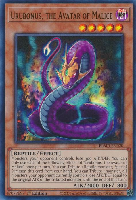Urubonus, the Avatar of Malice BLMR-EN020 card from Battles of Legend: Monstrous Revenge