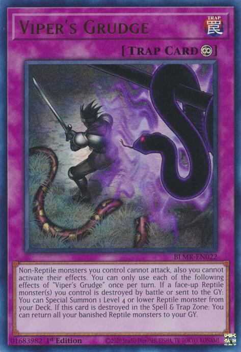 Viper's Grudge BLMR-EN022 card from Battles of Legend: Monstrous Revenge