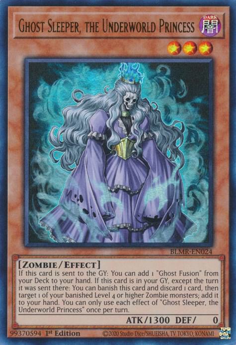 Ghost Sleeper, the Underworld Princess BLMR-EN024 card from Battles of Legend: Monstrous Revenge