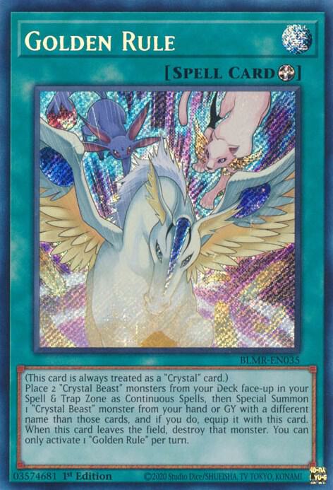 Golden Rule BLMR-EN035 card from Battles of Legend: Monstrous Revenge