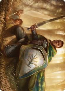 Boromir, Warden of the Tower Art Card 1 card from Art Series: Universes Beyond: The Lord of the Rings: Tales of Middle-earth