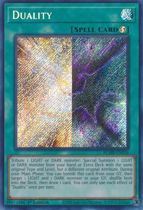 Duality BLMR-EN036 card from Battles of Legend: Monstrous Revenge