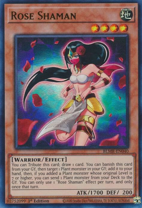 Rose Shaman BLMR-EN040 card from Battles of Legend: Monstrous Revenge