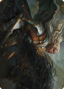Eowyn, Fearless Knight Art Card 15 card from Art Series: Universes Beyond: The Lord of the Rings: Tales of Middle-earth