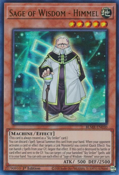 Sage of Wisdom - Himmel BLMR-EN050 card from Battles of Legend: Monstrous Revenge