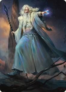 Saruman of Many Colors Art Card 20 card from Art Series: Universes Beyond: The Lord of the Rings: Tales of Middle-earth
