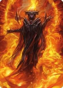 Sauron, the Dark Lord Art Card 21 card from Art Series: Universes Beyond: The Lord of the Rings: Tales of Middle-earth