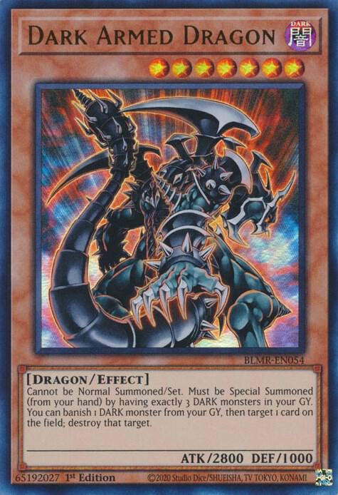Dark Armed Dragon BLMR-EN054 card from Battles of Legend: Monstrous Revenge
