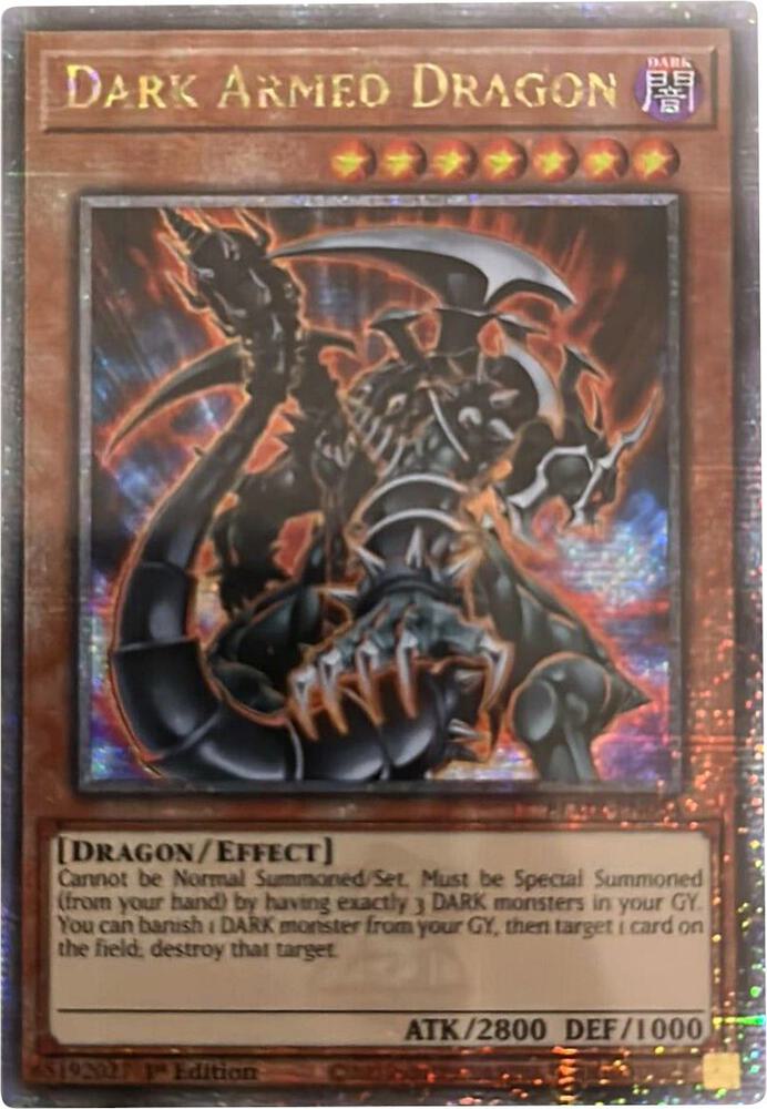 Dark Armed Dragon (Quarter Century Secret Rare) BLMR-EN054 card from Battles of Legend: Monstrous Revenge