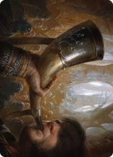 Horn of Gondor Art Card 29 card from Art Series: Universes Beyond: The Lord of the Rings: Tales of Middle-earth