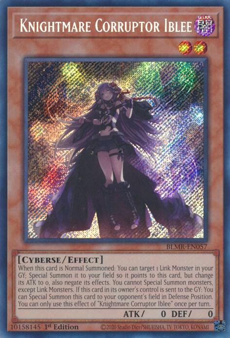 Knightmare Corruptor Iblee BLMR-EN057 card from Battles of Legend: Monstrous Revenge
