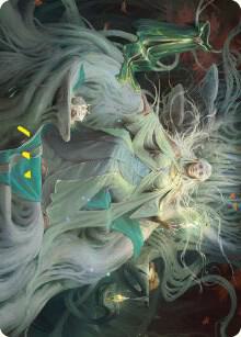 Galadriel, Gift-Giver Art Card 35 card from Art Series: Universes Beyond: The Lord of the Rings: Tales of Middle-earth