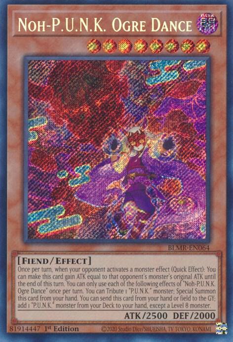Noh-P.U.N.K. Ogre Dance BLMR-EN064 card from Battles of Legend: Monstrous Revenge
