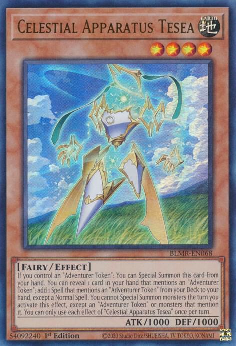 Celestial Apparatus Tesea BLMR-EN068 card from Battles of Legend: Monstrous Revenge