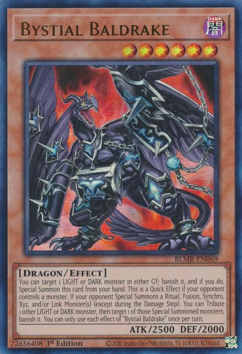 Bystial Baldrake BLMR-EN069 card from Battles of Legend: Monstrous Revenge