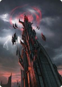 Barad-dur Art Card 54 card from Art Series: Universes Beyond: The Lord of the Rings: Tales of Middle-earth