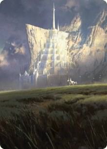 Minas Tirith Art Card 55 card from Art Series: Universes Beyond: The Lord of the Rings: Tales of Middle-earth