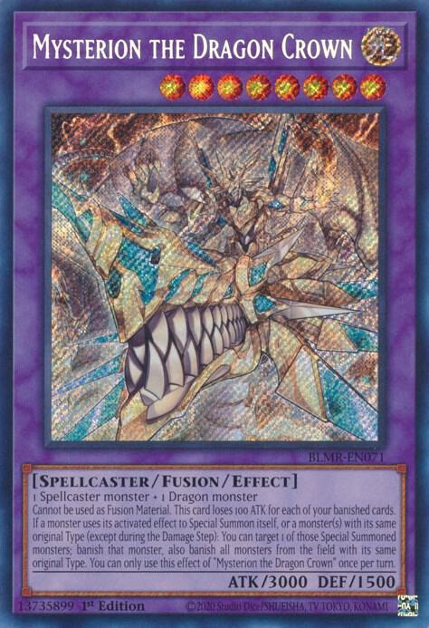 Mysterion the Dragon Crown BLMR-EN071 card from Battles of Legend: Monstrous Revenge