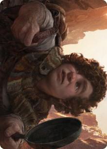 Sam, Loyal Attendant Art Card 58 card from Art Series: Universes Beyond: The Lord of the Rings: Tales of Middle-earth