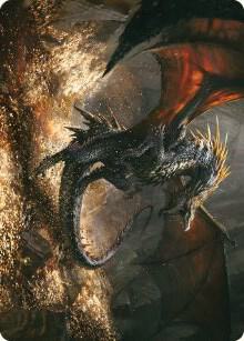Cavern-Hoard Dragon Art Card 61 card from Art Series: Universes Beyond: The Lord of the Rings: Tales of Middle-earth