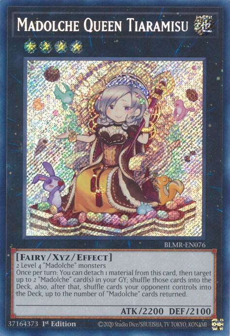 Madolche Queen Tiaramisu BLMR-EN076 card from Battles of Legend: Monstrous Revenge