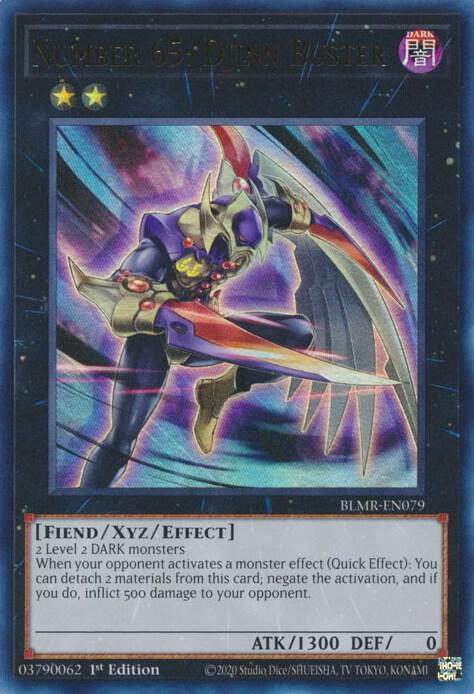 Number 65: Djinn Buster BLMR-EN079 card from Battles of Legend: Monstrous Revenge