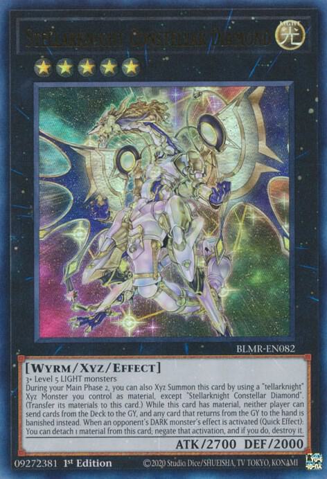 Stellarknight Constellar Diamond BLMR-EN082 card from Battles of Legend: Monstrous Revenge