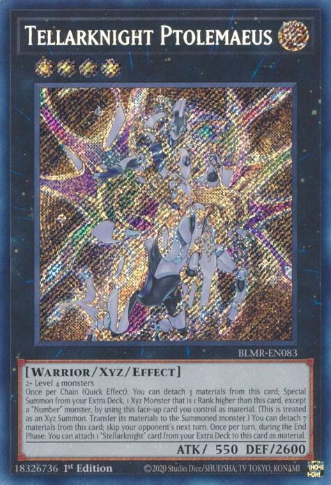 Tellarknight Ptolemaeus BLMR-EN083 card from Battles of Legend: Monstrous Revenge