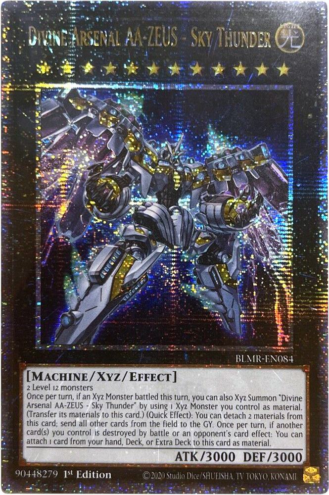 Divine Arsenal AA-ZEUS - Sky Thunder (Quarter Century Secret Rare) BLMR-EN084 card from Battles of Legend: Monstrous Revenge