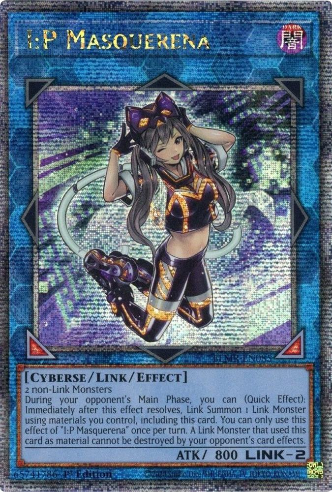 I:P Masquerena (Quarter Century Secret Rare) BLMR-EN085 card from Battles of Legend: Monstrous Revenge