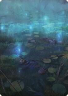 The Dead Marshes Art Card 79 card from Art Series: Universes Beyond: The Lord of the Rings: Tales of Middle-earth