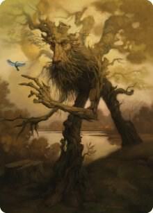 Treefolk Token Art Card 81 card from Art Series: Universes Beyond: The Lord of the Rings: Tales of Middle-earth