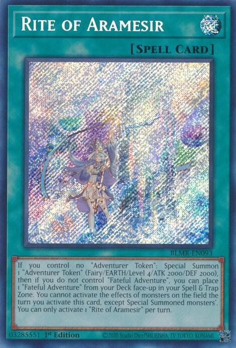 Rite of Aramesir BLMR-EN093 card from Battles of Legend: Monstrous Revenge