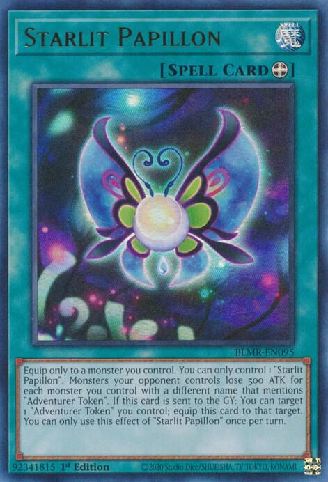 Starlit Papillon BLMR-EN095 card from Battles of Legend: Monstrous Revenge