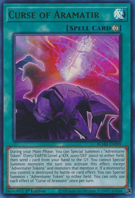 Curse of Aramatir BLMR-EN099 card from Battles of Legend: Monstrous Revenge