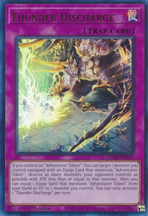 Thunder Discharge BLMR-EN101 card from Battles of Legend: Monstrous Revenge