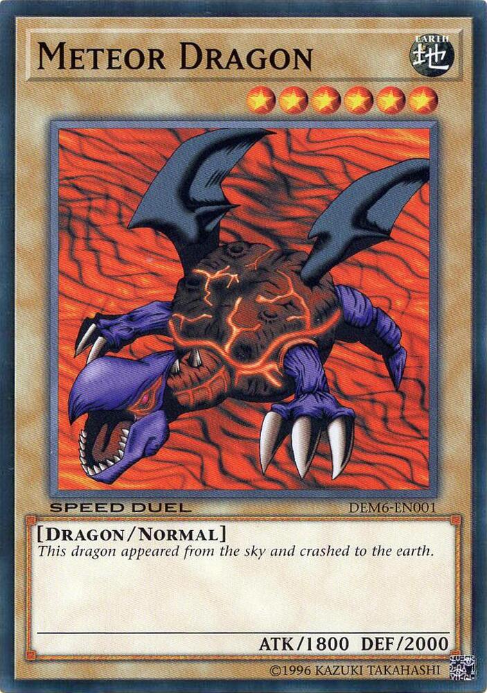 Meteor Dragon DEM6-EN001 card from Speed Duel Demo Deck 2020
