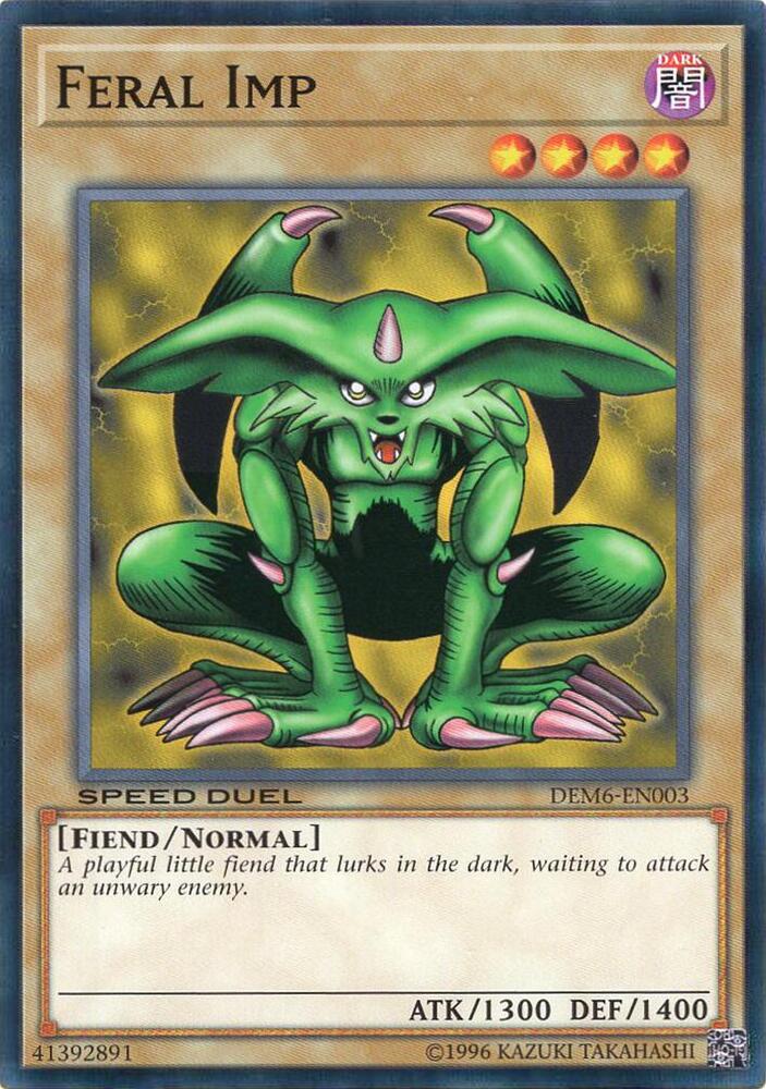 Feral Imp DEM6-EN003 card from Speed Duel Demo Deck 2020