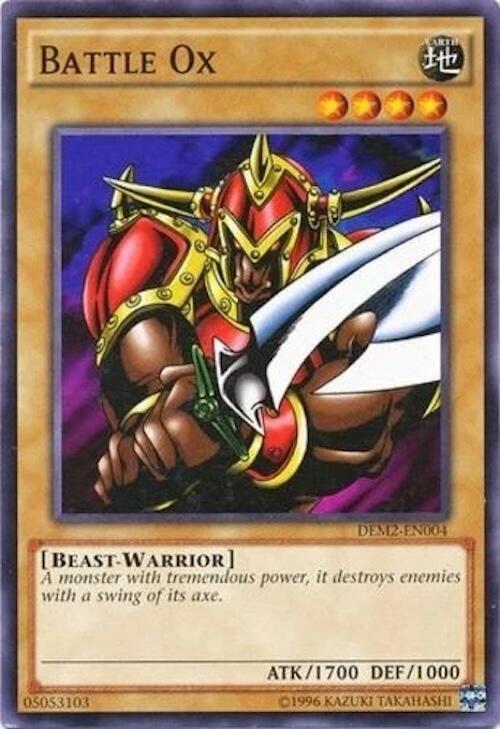 Battle Ox DEM6-EN004 card from Speed Duel Demo Deck 2020