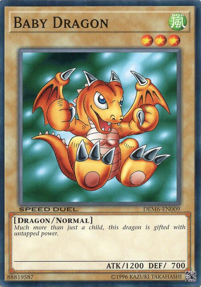 Baby Dragon DEM6-EN009 card from Speed Duel Demo Deck 2020