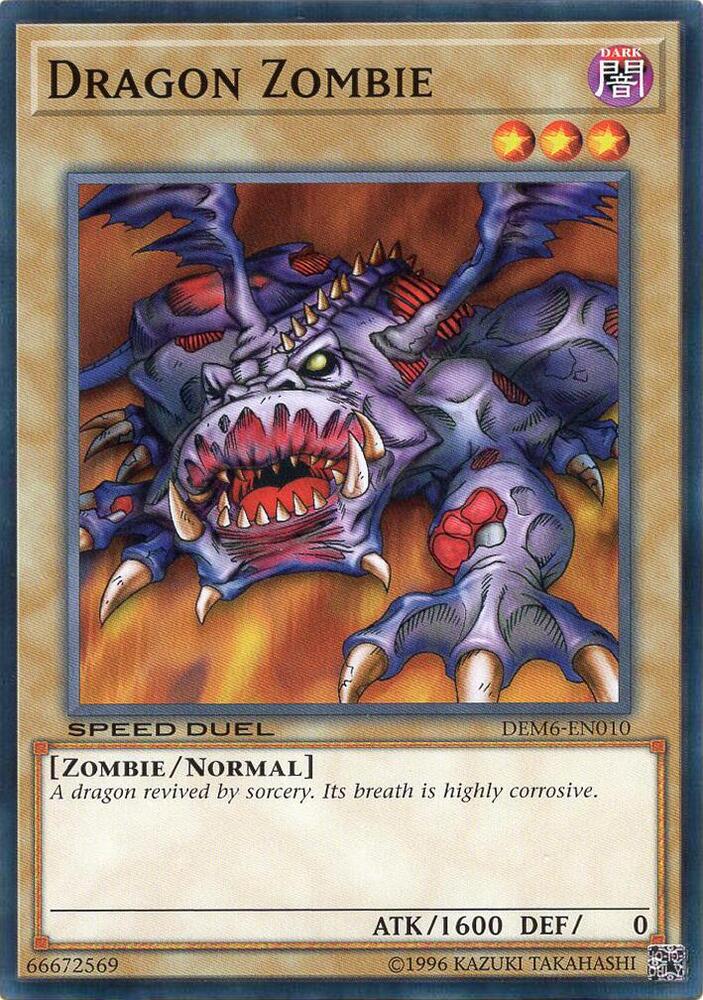 Dragon Zombie DEM6-EN010 card from Speed Duel Demo Deck 2020
