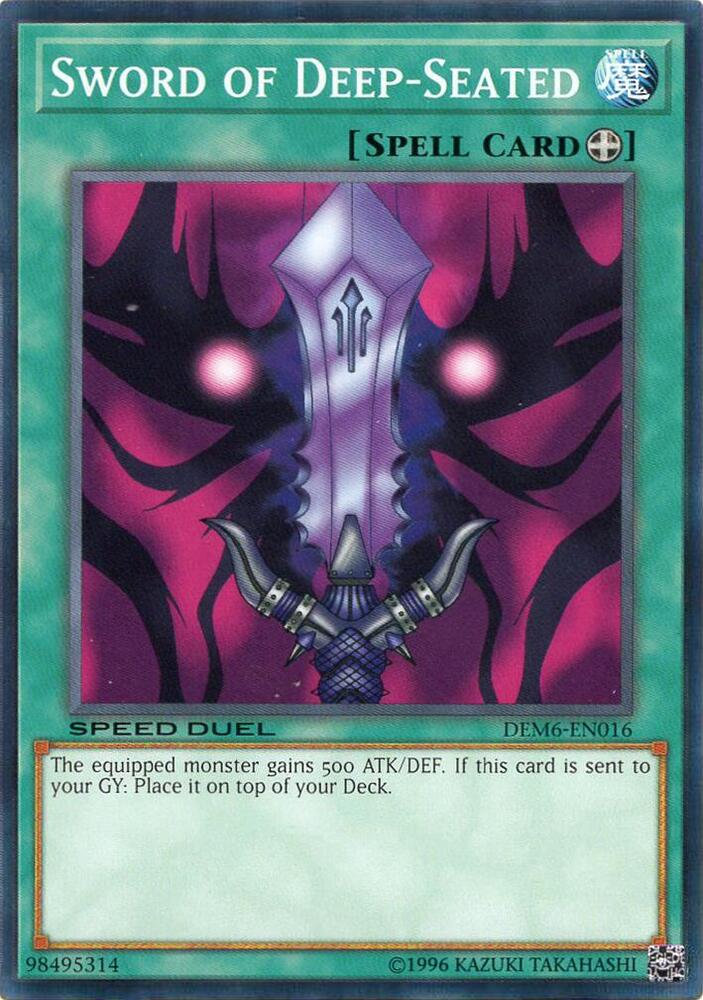 Sword of Deep-Seated DEM6-EN016 card from Speed Duel Demo Deck 2020