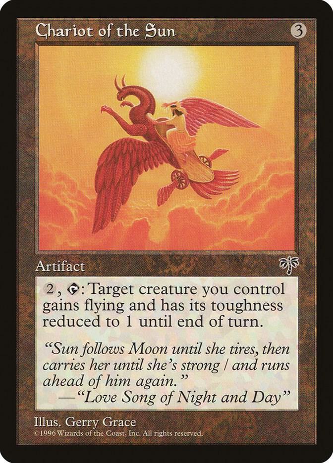 Chariot of the Sun card from Mirage