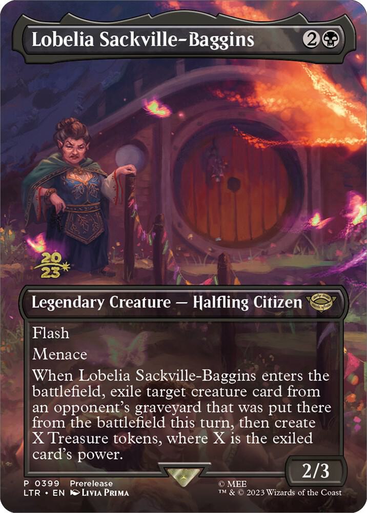 Lobelia Sackville-Baggins 399 card from Prerelease Cards