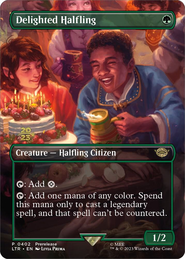 Delighted Halfling 402 card from Prerelease Cards