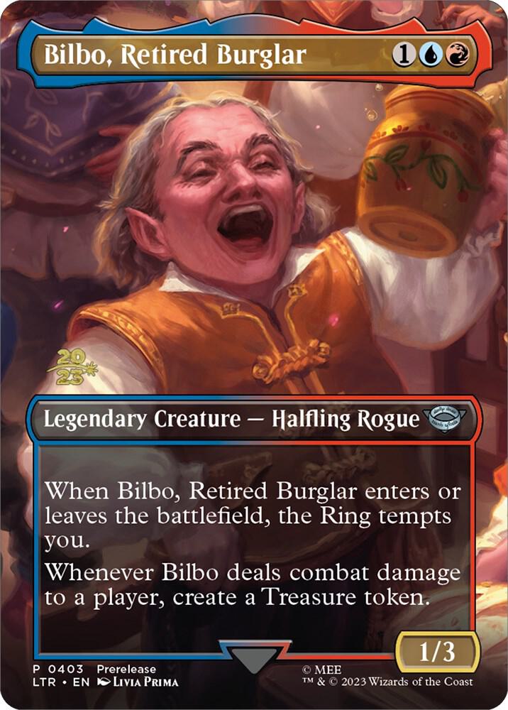 Bilbo, Retired Burglar 403 card from Prerelease Cards