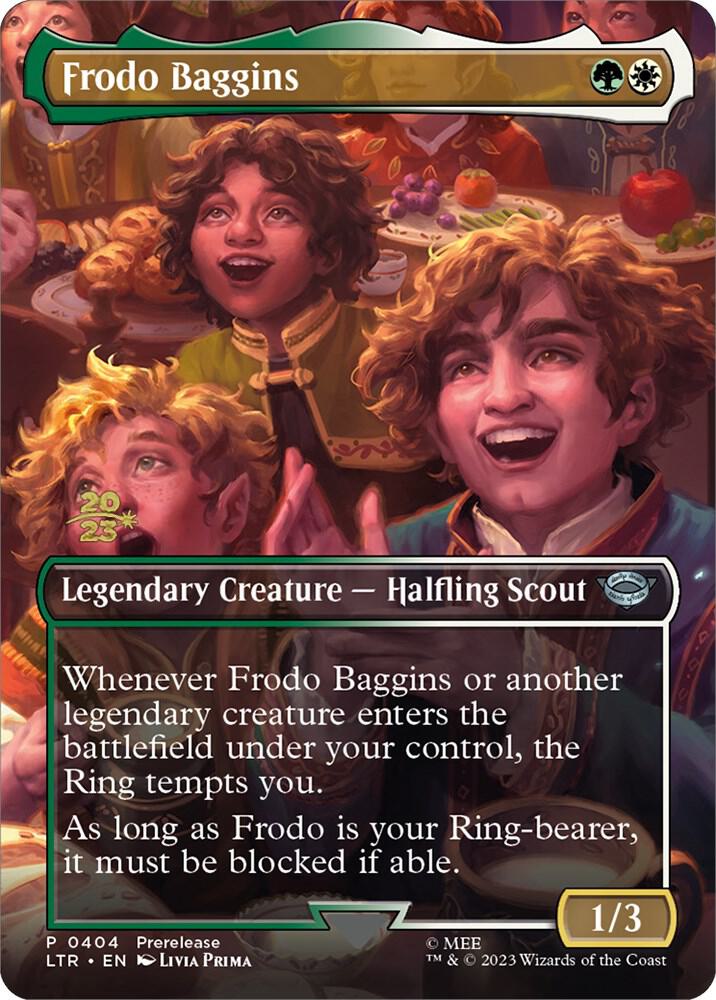 Frodo Baggins 404 card from Prerelease Cards